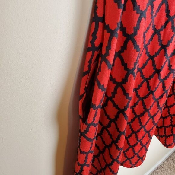 Simply Southern Red & Black Tail Gateders Dress Size Large - Picture 5 of 8